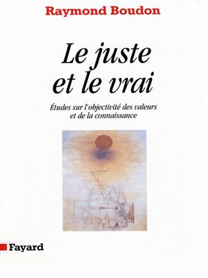 cover image of Le Juste et le vrai